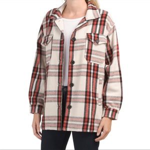 NWT Lucky Brand Plaid Shacket